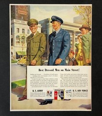 1950 US Military Recruitment Advertisement Army Air Force Uniform Vtg Print AD