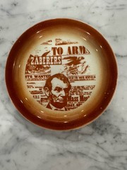 Vtg Zaberer’s Restaurant Abraham Lincoln Bread Plates Set of 6 NJ Sterling Ohio