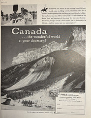 1959 Canadian Government Travel Bureau Ottawa Wonderful World VTG Print Ad