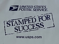 5 Bag Lot New USPS UNITED STATES POSTAL SERVICE POST OFFICE STAMPED FOR SUCCESS
