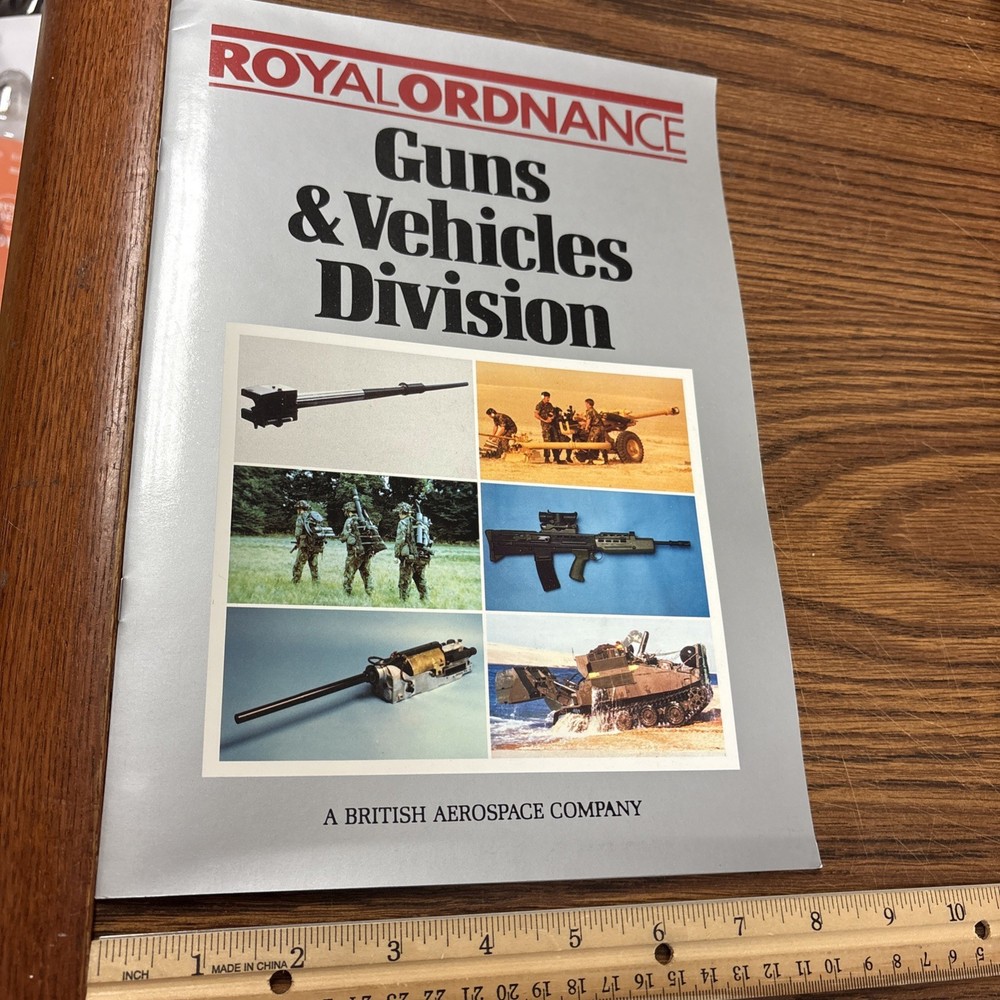 VTG Royal Ordnance Guns & Vehicles Division British Aerospace Military Brochure