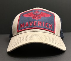 Top Gun Bioworld Gray/Navy Trucker Style SnapbackHat Paramount Pictures 2020