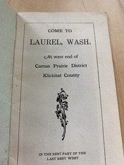 Laurel Washigton Ephemera Advertising Booklet To Sell Land And The Area