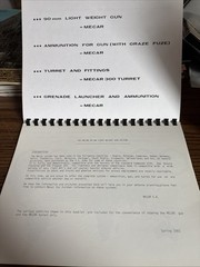 VTG 1982 MECAR 90 mm Light Weight Turret Gun System Tank Cannon V-150 Brochure
