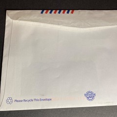 Vtg USPS Envelope First-Class Mail Window Postage United States Postal Service