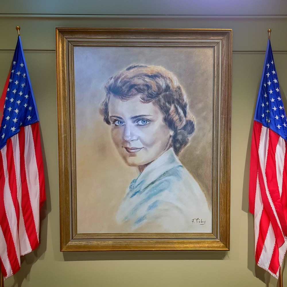 1940s U.S. Employment Service 18″ x 24″ Pastel Portrait of WWII Woman Worker