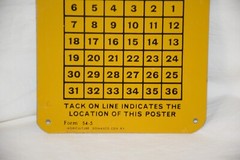 Vtg Forest Service Location Poster Metal Sign Form 54-5