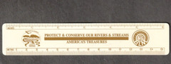 River Management BLM Plastic 6″ Ruler Protect Conserve Rivers Stream USA