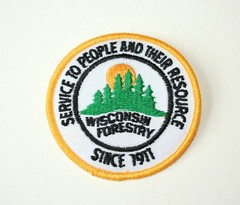 Vintage 1980s Wisconsin Forestry Service Since 1971 Patch New NOS