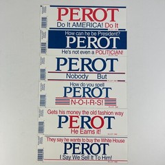 Ross Perot For President Unused Political Bumper 6 Sticker Lot RARE!