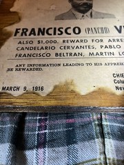 Fransico (Pancho ) Villa Poster 11”x8”-1915 Reward Wanted Sign Vtg