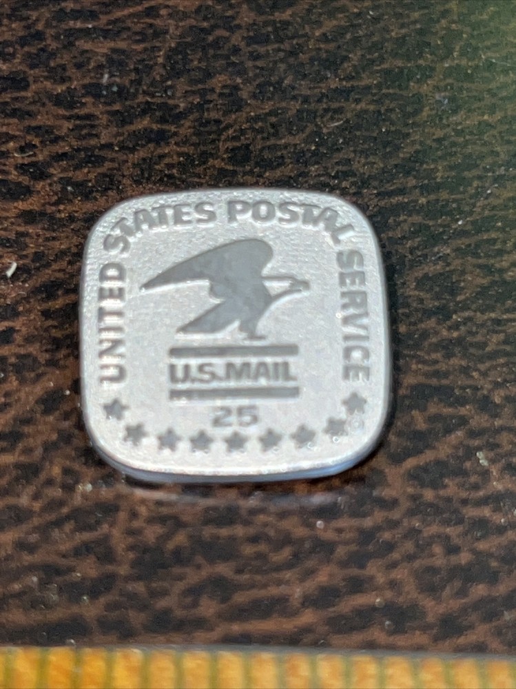 Vintage US Post Office Postal Employee Pinback Pin 25 Year Employee