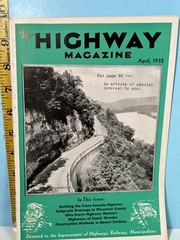 1932 April The Highway Magazine – Highways, Railways & Bridges & Infrastructure