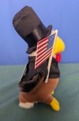 Patriotic Uncle Sam The Eagle 7” USPS Postal Plush Collectible Beanie Belly