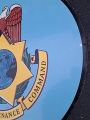 Supply And Maintenance Command Round Aluminum Sign