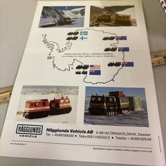 VTG 1988 Hagglunds BV 206 All Terrain Carrier in Antarctica Military Brochure