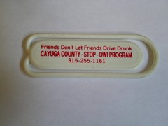 Cayuga County NY Auburn Collectible Paperclip Stop DWI Friends Don’t Drive Drunk