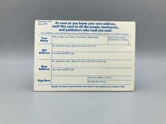Vintage United States Postal Service May 1976 – Change Of Address Kit