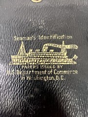 Antique Elk Leather Siemens Identification Wallet Us Department Of Commerce
