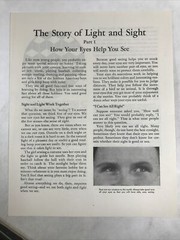 1949 THE STORY OF LIGHT AND SIGHT Part 1 2 & 3 Government/Industry Info Brochure