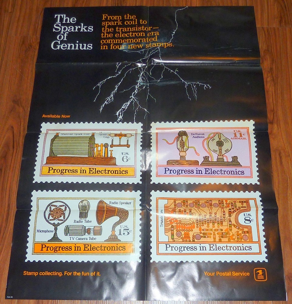 The Sparks Of Genius USPS Stamp Poster