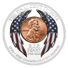 Final Cent Tribute Anniversary Challenge Coin Commemorative Penny 1-pc D