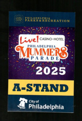 City of Phila 2025 Mummers Parade LIVE! CASINO + HOTEL A STAND plastic lanyard