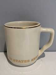 Assistant Secretary US Army Logo Off-White With Gold Lettering Trim Coffee Mug