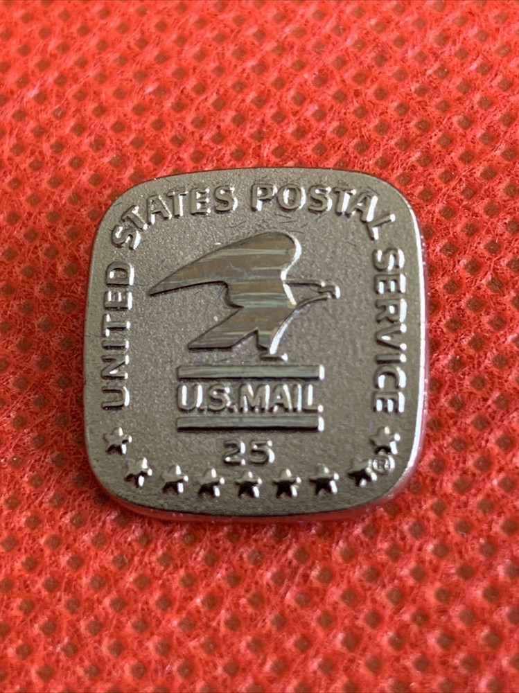 United States Postal Service (USPS) 25 Years of Service Lapel Pin .75”