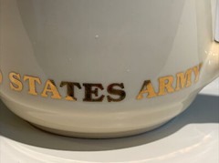 Assistant Secretary US Army Logo Off-White With Gold Lettering Trim Coffee Mug
