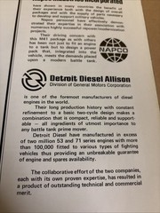 VTG NAPCO M41 General Motors GM Detroit Diesel Allison Military Vehicle Brochure