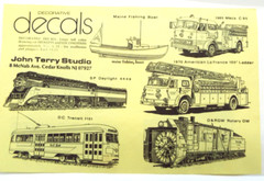 Vintage 1974 Fire Engine Truck by Decorative Decals 12.5″ x 6″ by John Terry