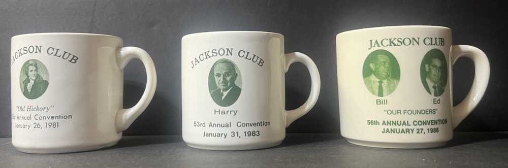 Jackson Club Mugs (1980s Annual Conventions) – You Choose