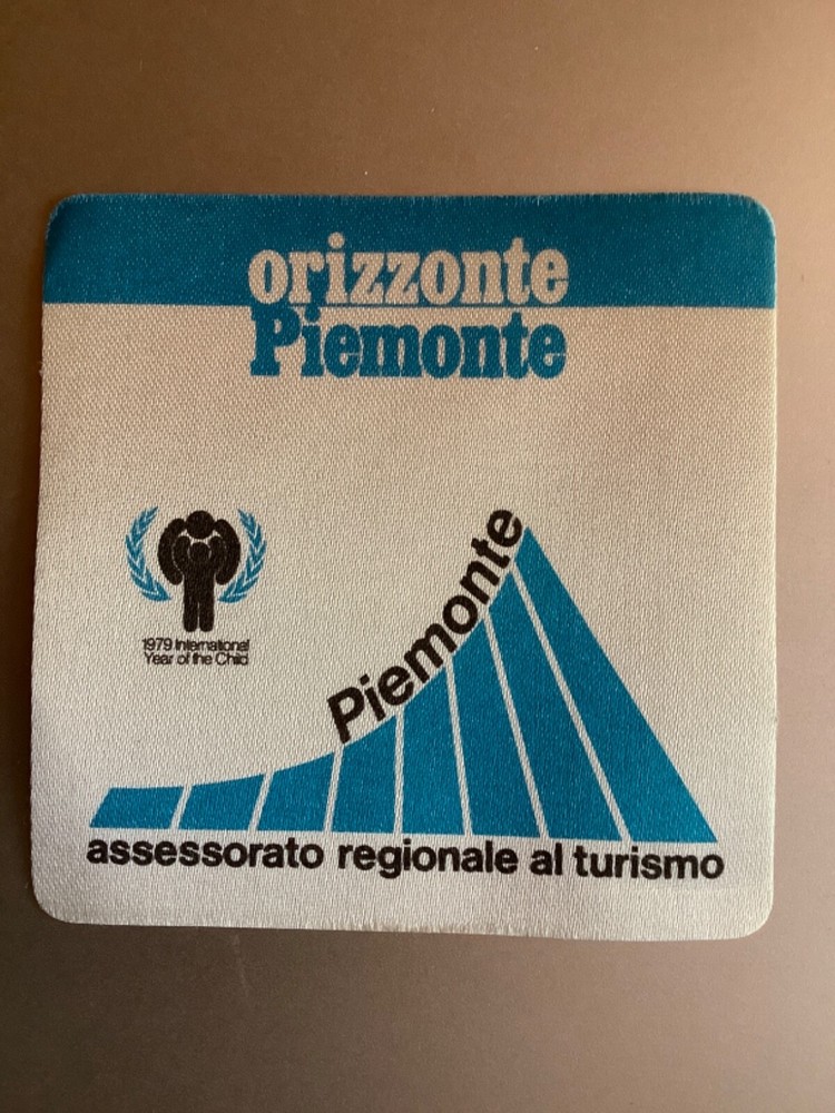 Adhesive Sticker – Piemonte Italy Tourist – Vintage 80s Original decal