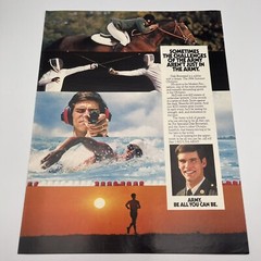 US Army Recruiting 1984 Vintage Print Ad 10″x13″ Army be all you can be