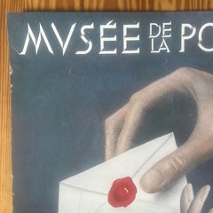 Vintage Original Musee De La Poste Poster Post Office Museum Paris France