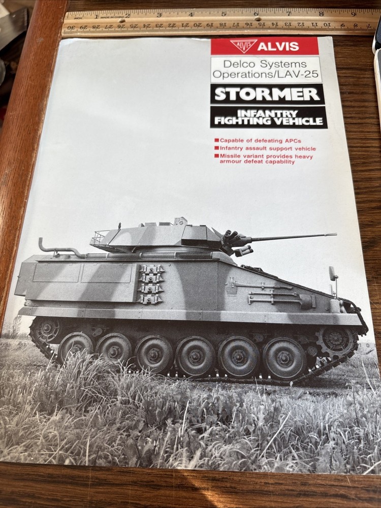 Vintage Alvis Delco Systems Operations LAV-25 Stormer IFV Vehicle Tank Brochure
