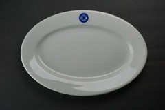 Shenango China New Castle. Penn. 1930 Veterans Administration Platter, blue seal