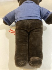 1986 plush Patriot Teddy Bear U.S. Mail letter carrier 20″ USPS With Tags