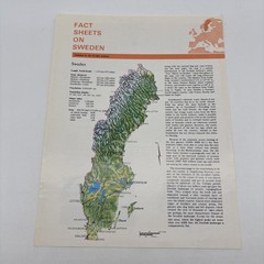 Vintage Sweden Travel Brochure Marketing Book Lot Bundle 1972 Stockholm Dalarna