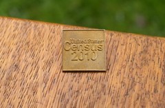 United States Census 2010 Gold Tone Metal Lapel Pin Pinback