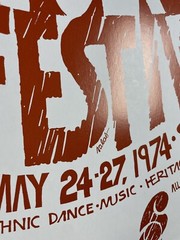 Northwest Folk Life Festival Poster Lot Of 3 72’ 73’ 74’ 70s First Print Seattle