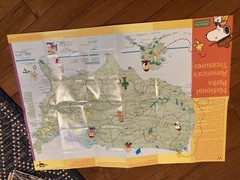 Snoopy Peanuts Vintage Poster Brochure for National Parks 1980s Charles Schulz