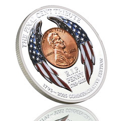 Final Cent Tribute Anniversary Challenge Coin Commemorative Penny 1-pc D
