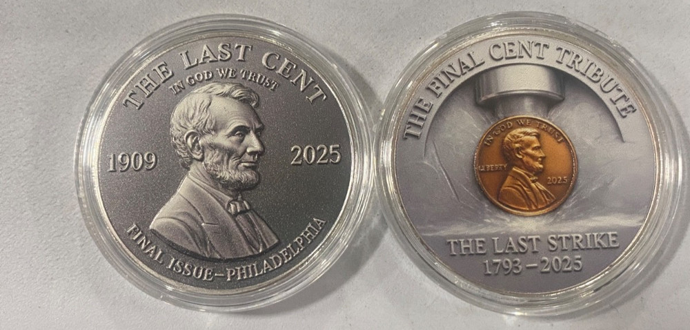 Final last Cent Tribute Anniversary Challenge Coin Commemorative Penny philly