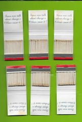 1960s Match Book … Humphrey for President «Some men talk of change» Lot of 6