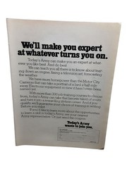 1972 U.S. Army Vintage Print Ad Well Make You Expert Recruitment