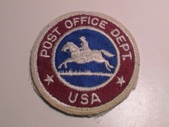 LOT /2 POST OFFICE DEPT USA & POST ROADS MAIL CARRIER MAILMAN GOVERNMENT PATCHES