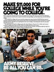 VINTAGE 1981 Army Reserve College Tuition Print Ad