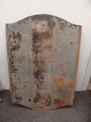 Vintage Ft. Worth Texas city park sign «Z-BOAZ» old metal 36″x24″ -LOCAL PICK UP